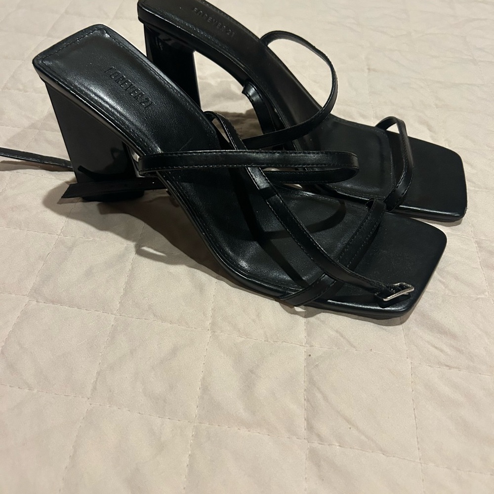 Strappy Black Heels
